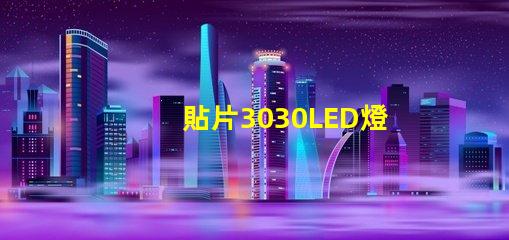 貼片3030LED燈珠哪個廠家質量好？3030的主要技術參數是什么？